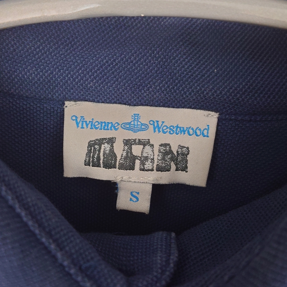 Vivienne Westwood Navy and White Polo Shirt - Picture 3 of 5